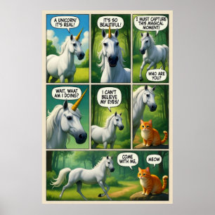 En Magisk Möte med en Talande Katt Poster