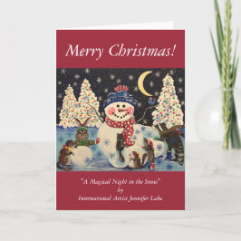 "En magisk natt i Snö" Helgkort
