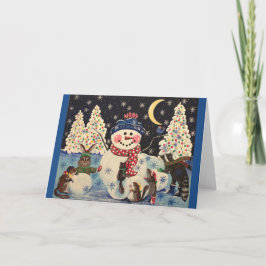 "En magisk natt i Snö" Helgkort