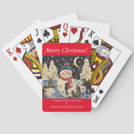 "En magisk natt i Snö" Spelkort