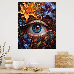 En magisk öga, dess mystiska allure fångande. poster