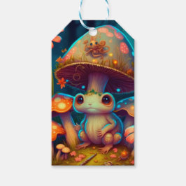 En magisk svampgroda presentetikett