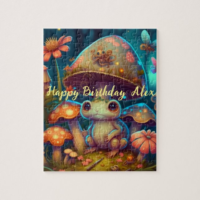 En magisk svampgroda pussel (Vertikal)