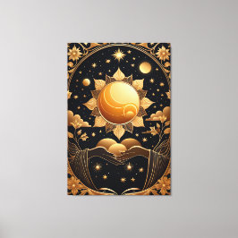 en magisk tartmålning canvastryck