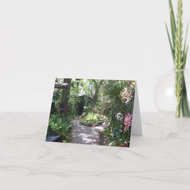 En magisk trädgård kort (Framsida)