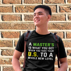 En magisterexamen i Studenten för Funny Party Grad T Shirt