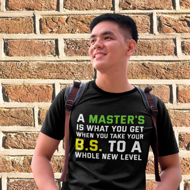 En magisterexamen i Studenten för Funny Party Grad T Shirt (Skapare uppladdad)