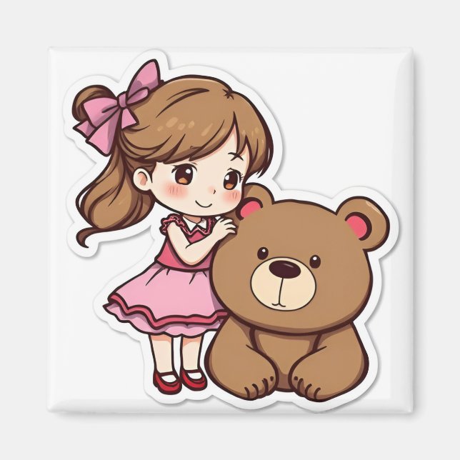 En magnet med bilden (Framsidan)