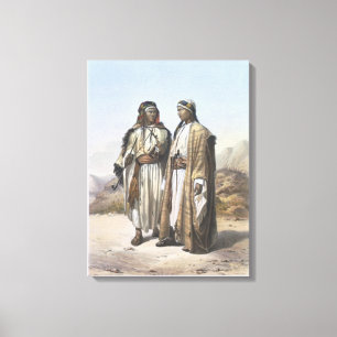 En Mahazi och en Soualeh beduin, illustration frå Canvastryck