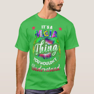 En MAIA ThingTie Dye MAIA Namn T Shirt