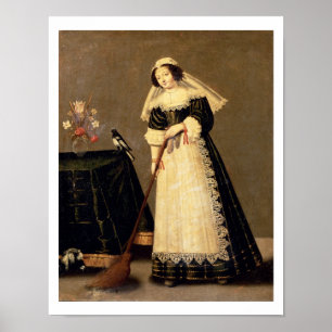 En Maid med en kvast Poster