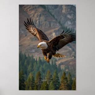 En majestörd sörjer stolt i en närhet poster