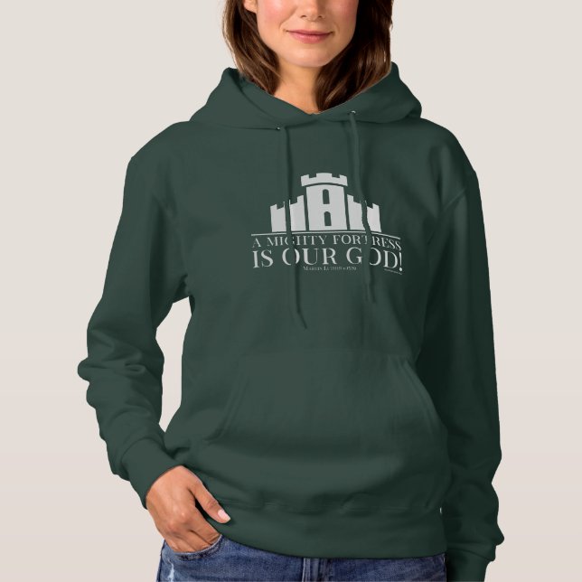 En mäktig borg är vår Gud T Shirt (Framsida)