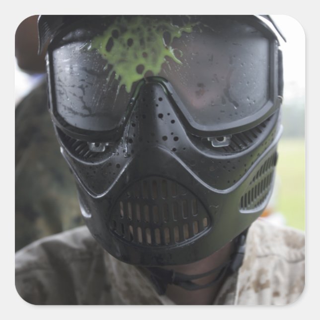 En målartur fyrkantigt klistermärke (Framsida)