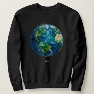 En målning av jorden i rymden t shirt