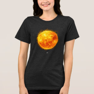 En målning av solen i rymden t shirt