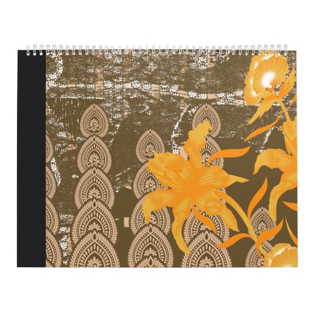 en målning med gula blommor på den kalender (Omslag)