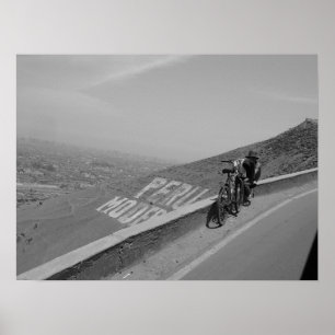 En man, en cykel, Peru. Poster
