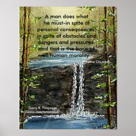 EN MAN GÖR VAD HAN MÅSTE POSTER