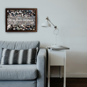 En man ingen man motivationsaffisch poster