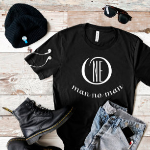 En man, ingen man visdom, som säger manus t shirt