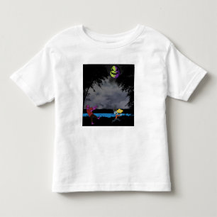 En man jagad av zombies t shirt