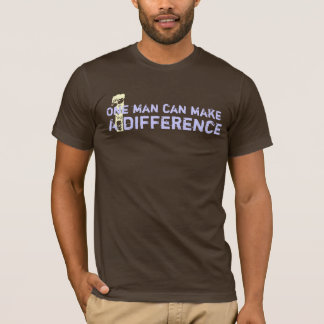 En man kan göra en skillnad tee shirt