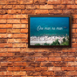 En man poster inte ett ordspråk