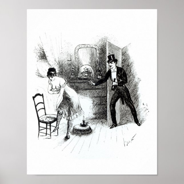 En man som besöker en prostituerad poster (Framsidan)