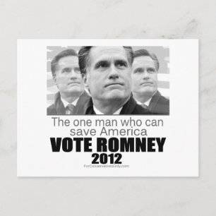 En man som kan Spara Amerika - Romney 2012 Vykort