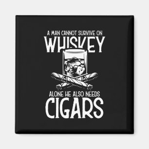 En man som Kärlek Whiskey och Cigar Magnet