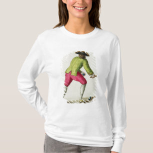 En man som leker med en Racquet och bollar T-shirt