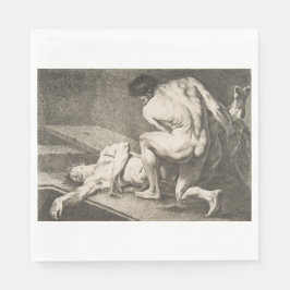 En man som lyfter en annan mans Ben Pappersservett