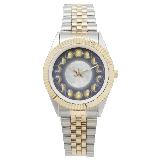 En månad i Måne-bevakningens livstid Armbandsur (Framsida)