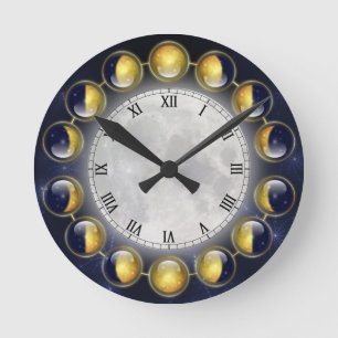 En månad i Måne-klostrets livstid Rund Klocka