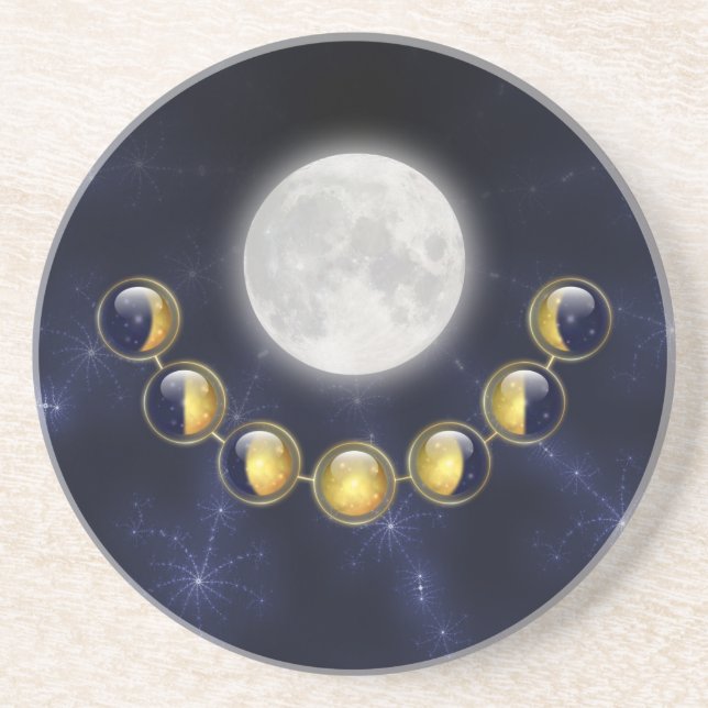 En månad i Måne Underlägg Sandsten (Framsidan)