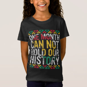 En månad kan inte hålla Pridet Historik, svart T Shirt
