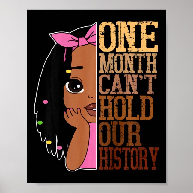 En Månad Kan Inte Hålla Svarta Historik Månad Afri Poster (Framsidan)