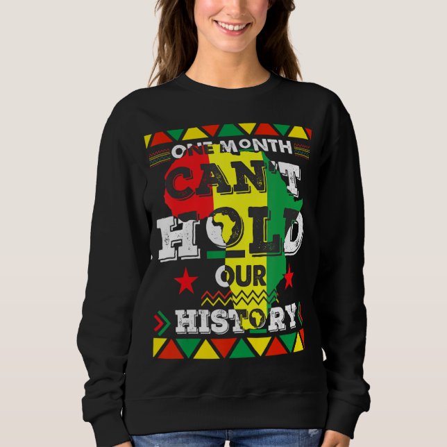 En månad kan inte hålla vår afrikanska historia sv t shirt (Framsida)