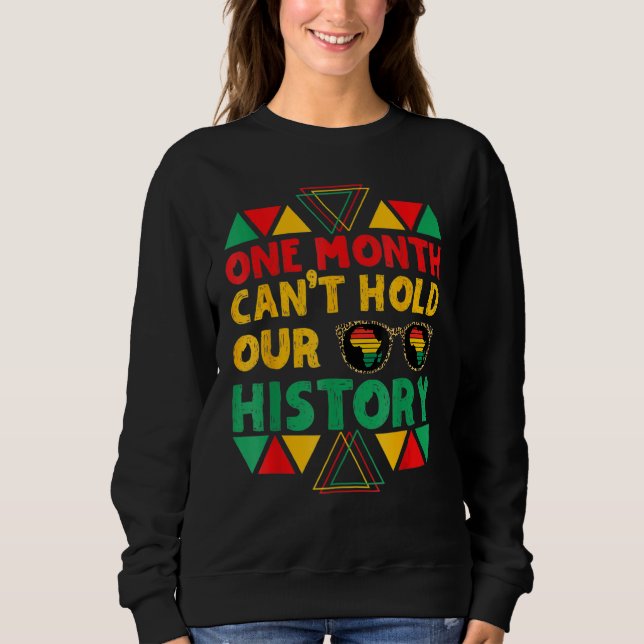En månad kan inte hålla vår afrikanska svarta hist t shirt (Framsida)