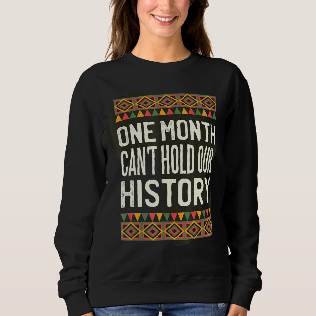 En månad kan inte hålla vår afrikanska svarta hist t shirt (Framsida)