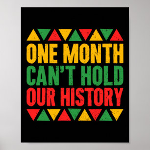 En månad kan inte hålla vår historia - Afrika Amer Poster