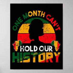 En Månad Kan Inte Hålla Vår Historia Afrikansk Sva Poster