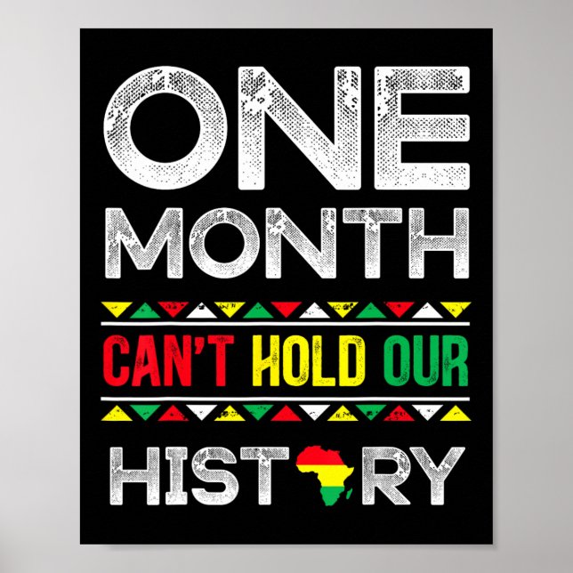En månad kan inte hålla vår historia afrikansk sva poster (Framsidan)