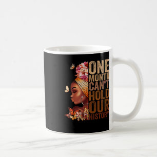 En månad kan inte hålla vår historia Melanin Afric Kaffemugg