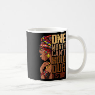 En månad kan inte hålla vår historia Melanin afrik Kaffemugg