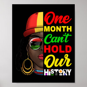 En Månad Kan Inte Hålla Vår Historia Melanin Afrik Poster