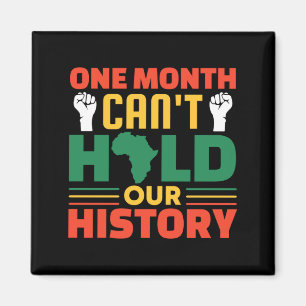 En Månad Kan Inte Hålla Vår Historia Svarta Histor Magnet