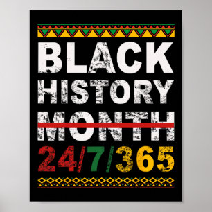 En Månad Kan Inte Hålla Vår Historia Svarta Histor Poster