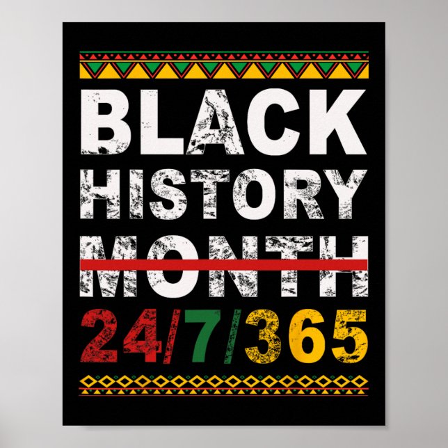 En Månad Kan Inte Hålla Vår Historia Svarta Histor Poster (Framsidan)